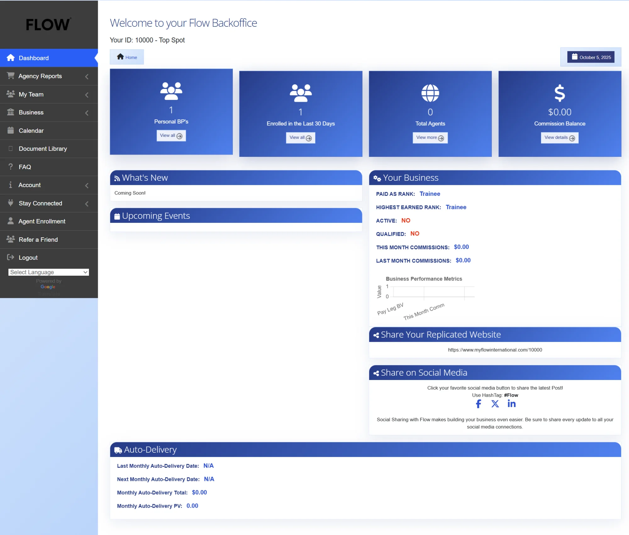 Distributor Backoffice